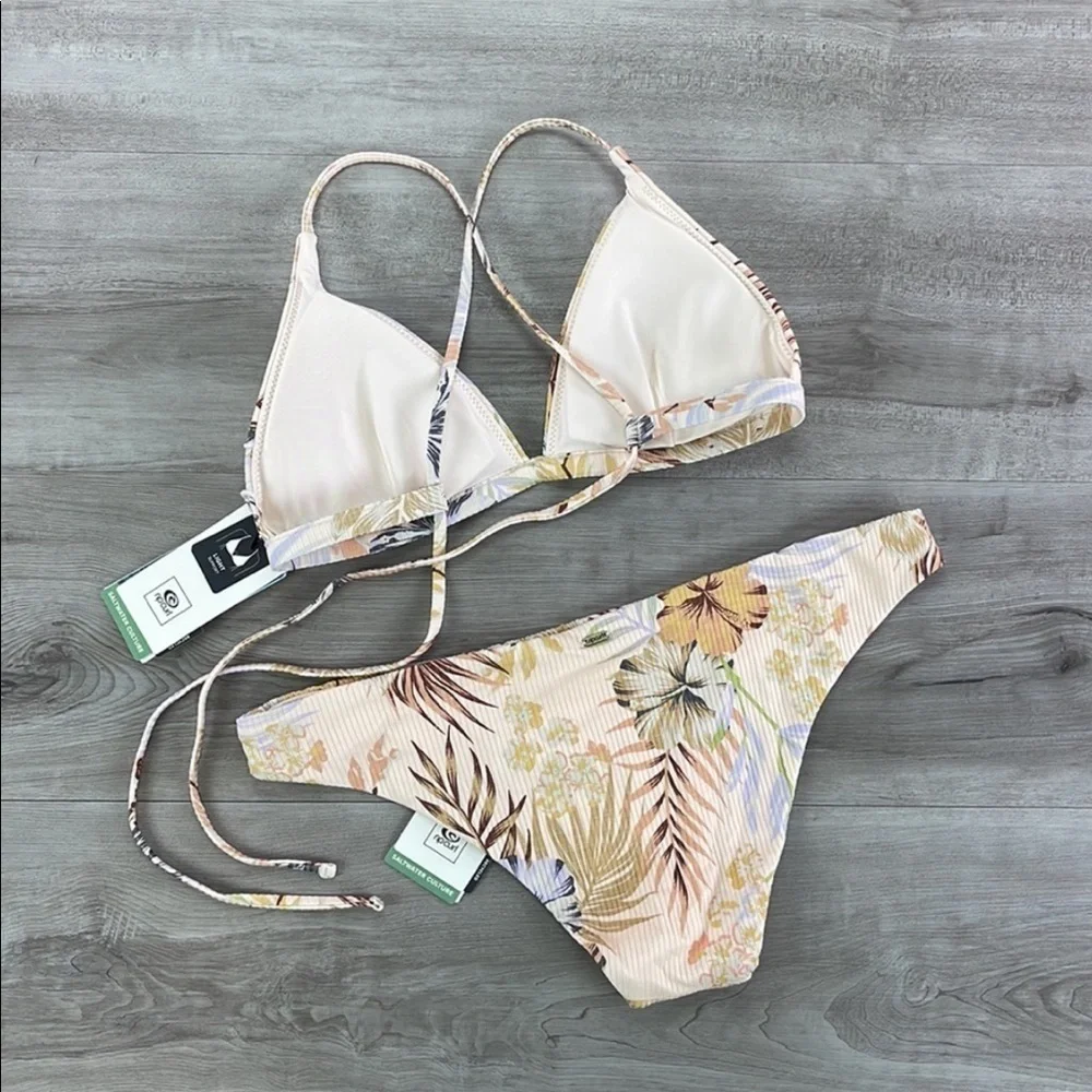 ☀️RIP CURL☀️ PARADISE CALLING X BACK PARADISE CALLING CHEEKY BIKINI SET